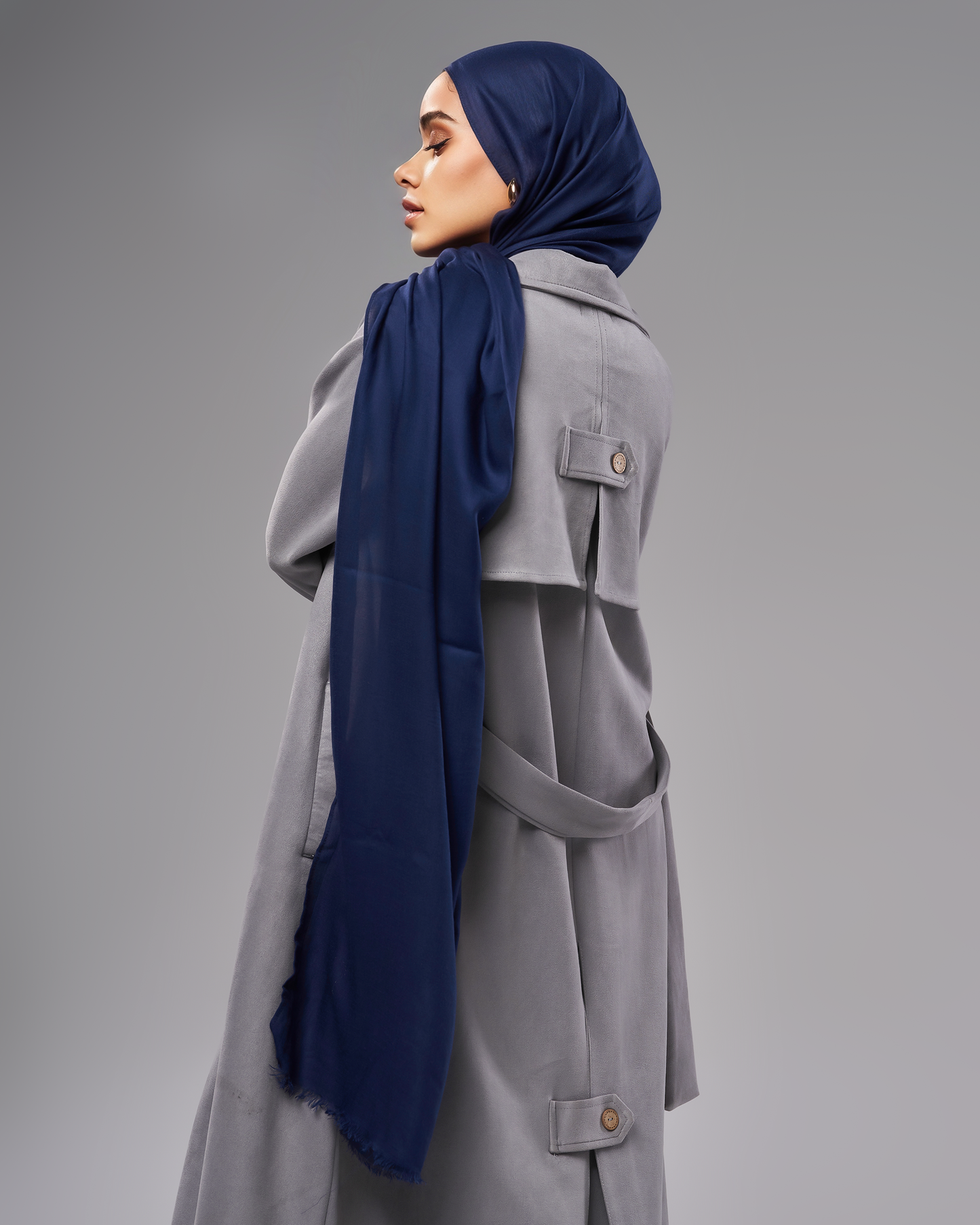 Cotton Modal Hijab - Navy