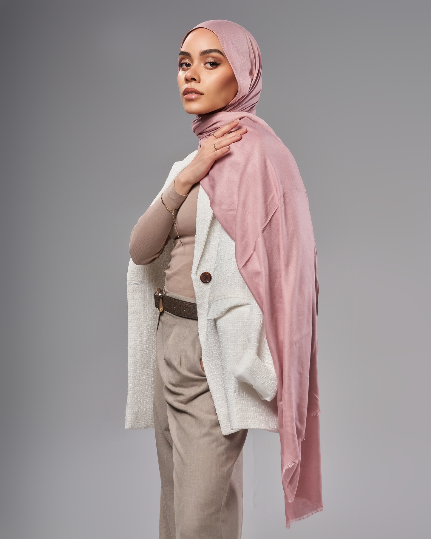 Cotton Modal Hijab - Modest Nut
