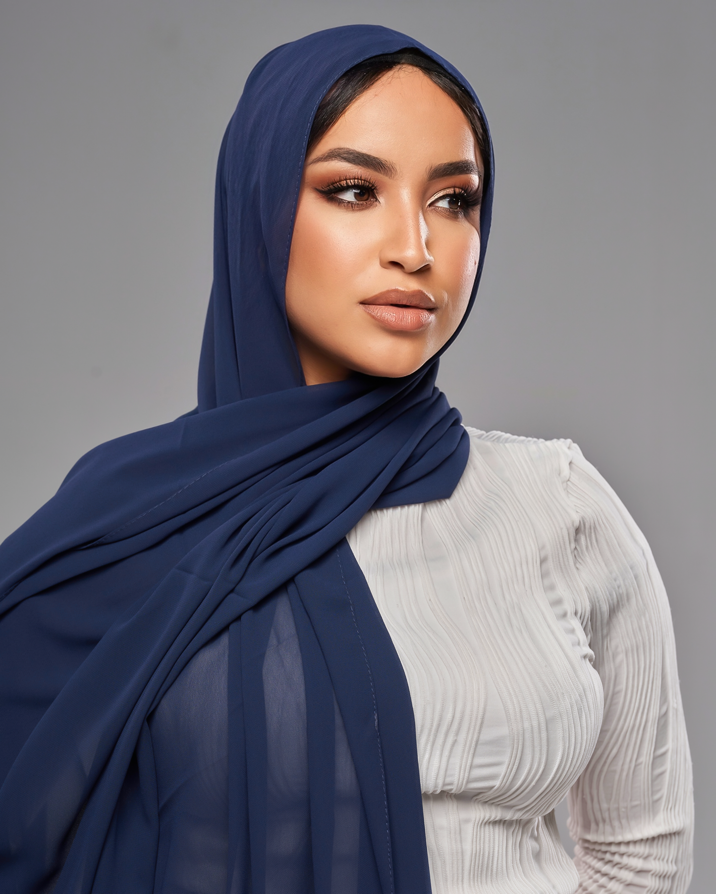 Everyday Chiffon Hijab - Navy