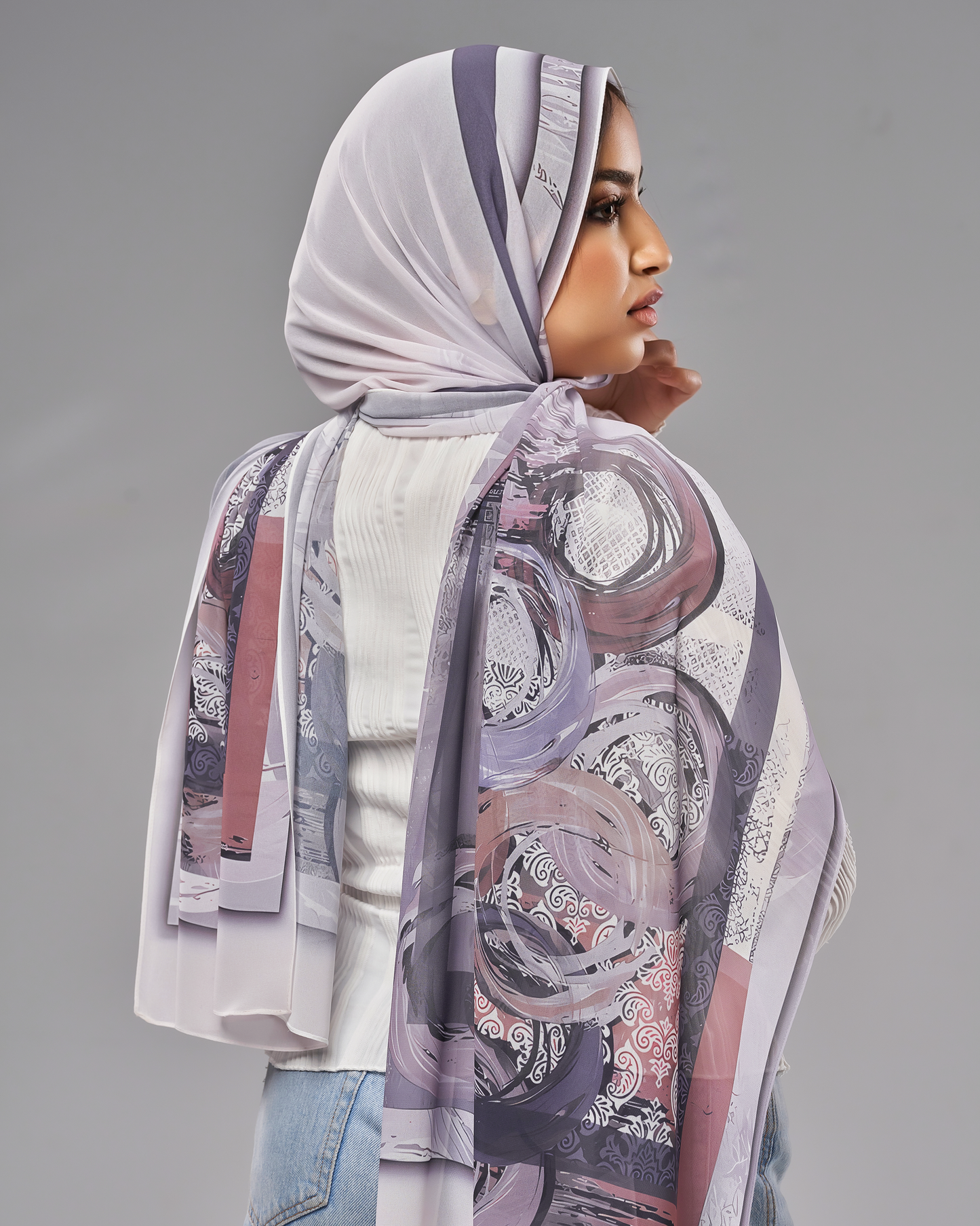 Printed Chiffon Hijab