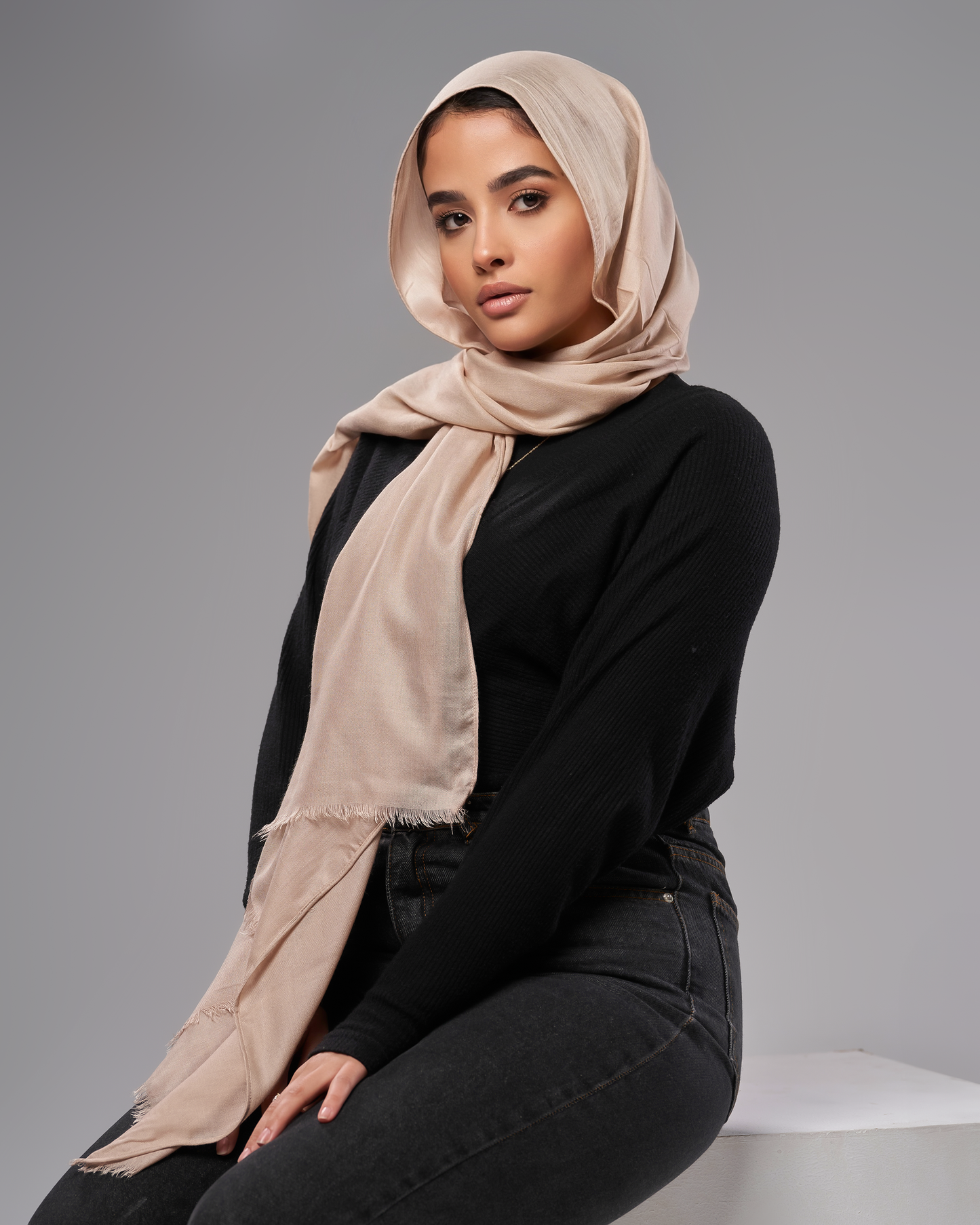 Cotton Modal Hijab - Dusty Mauve