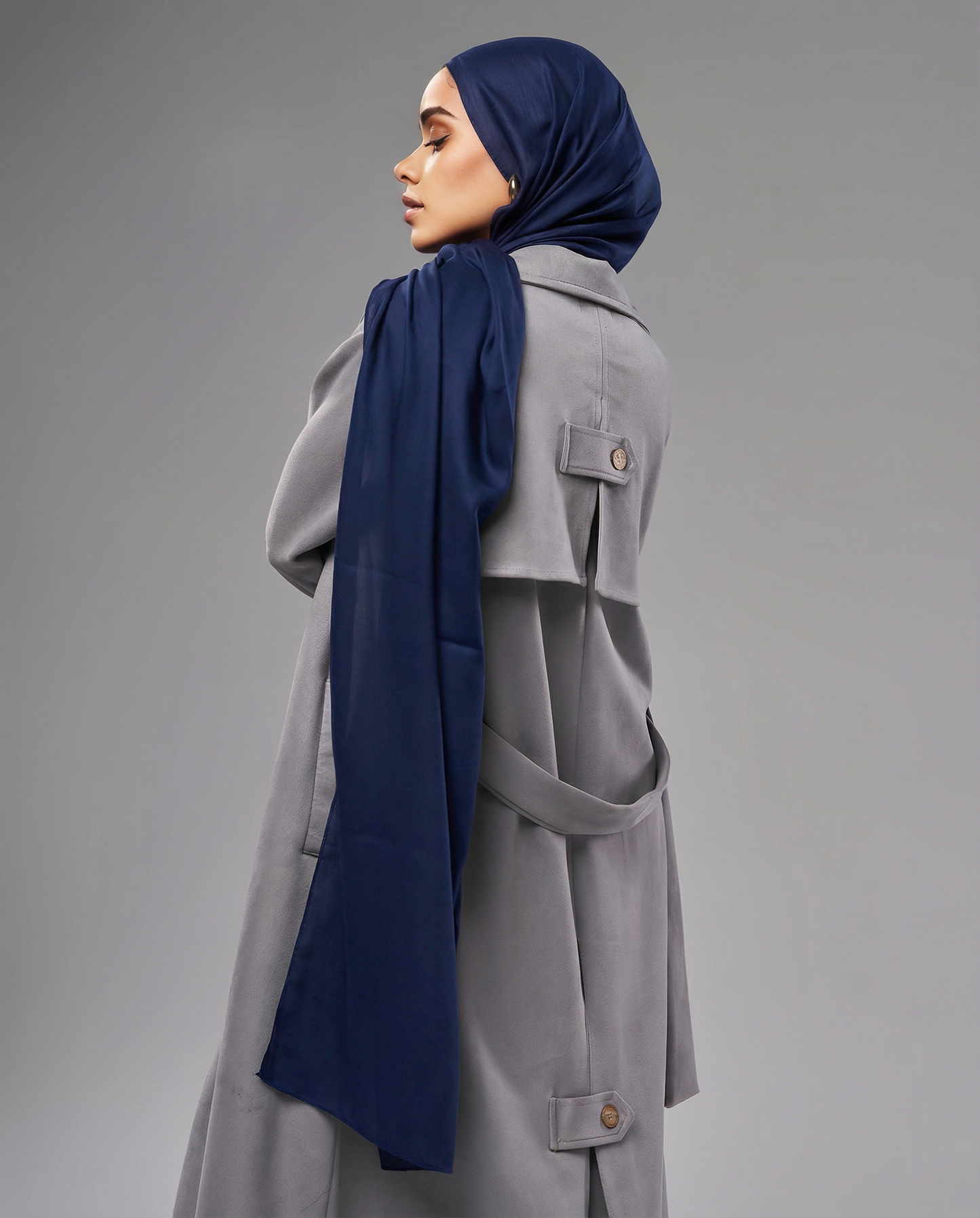 Cotton Modal Hijab - Navy