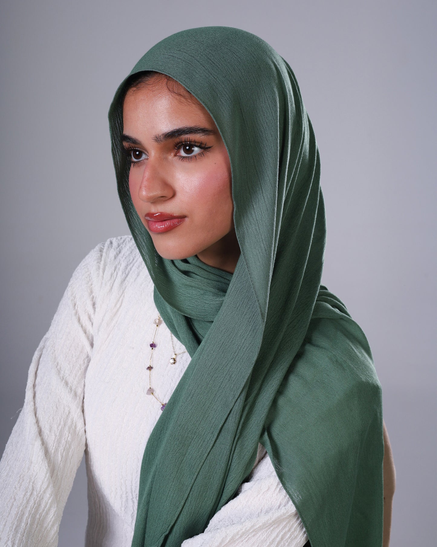 Cotton Sponge Modal - Olive Green