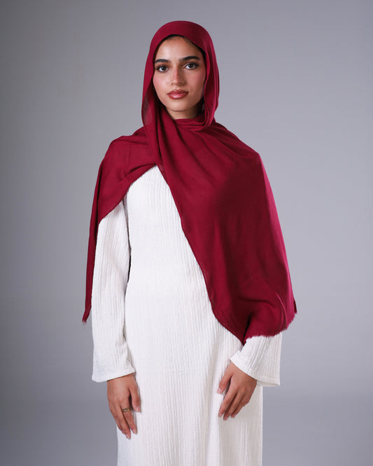 Cotton Sponge Modal - Burgundy