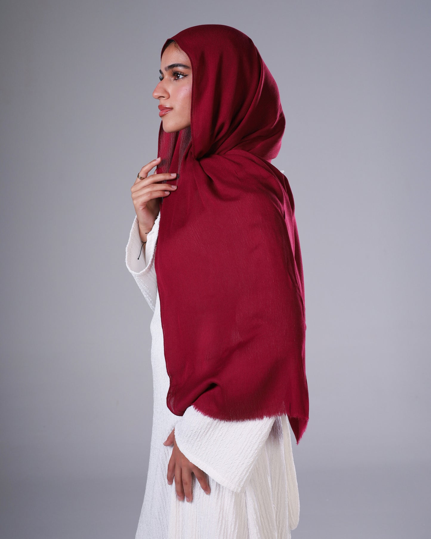 Cotton Sponge Modal - Burgundy