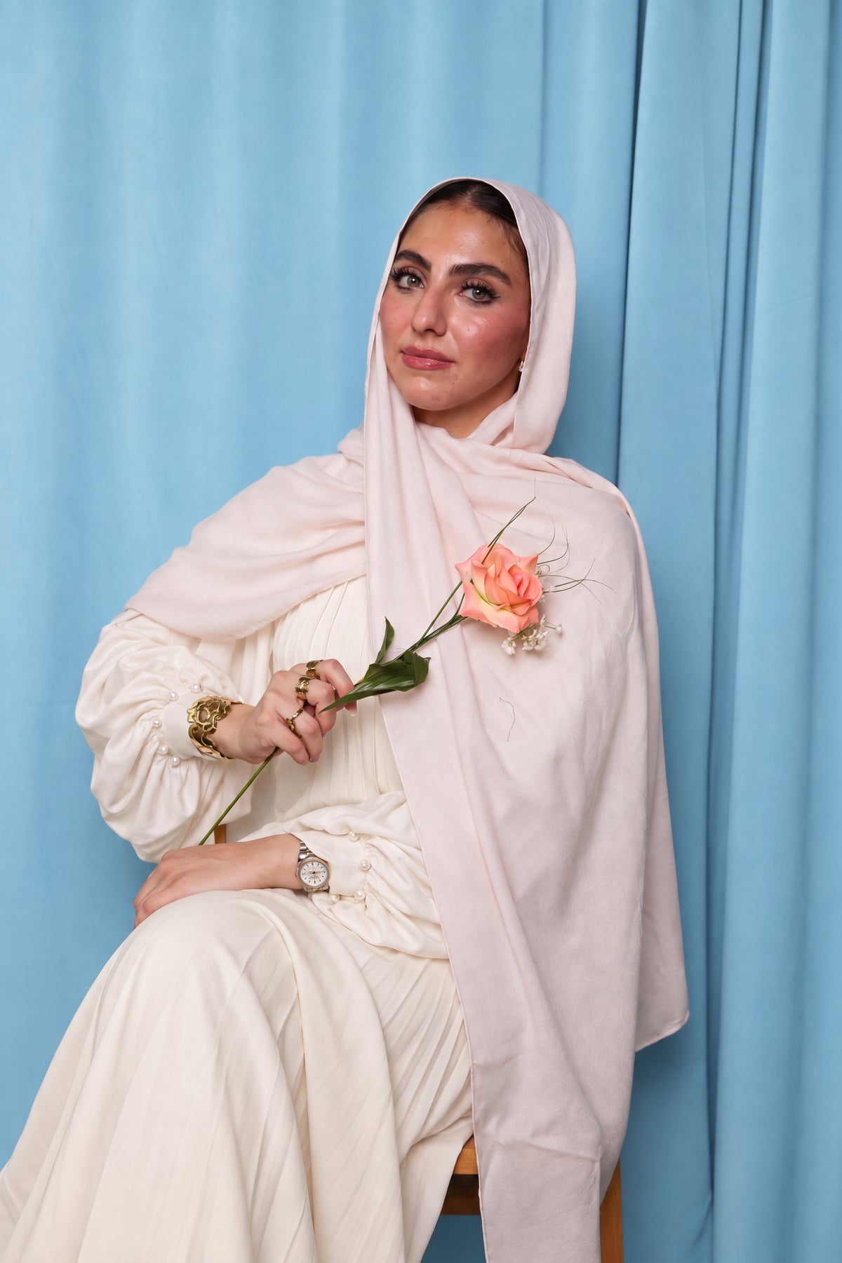 Soft Blush Modal Elegance Scarf
