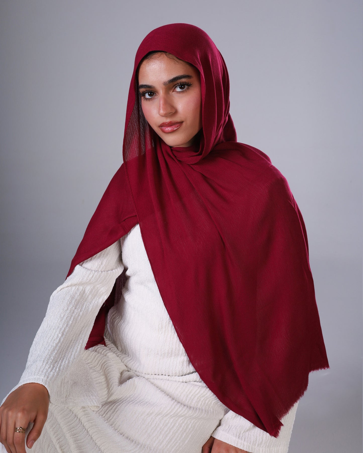 Cotton Sponge Modal - Burgundy