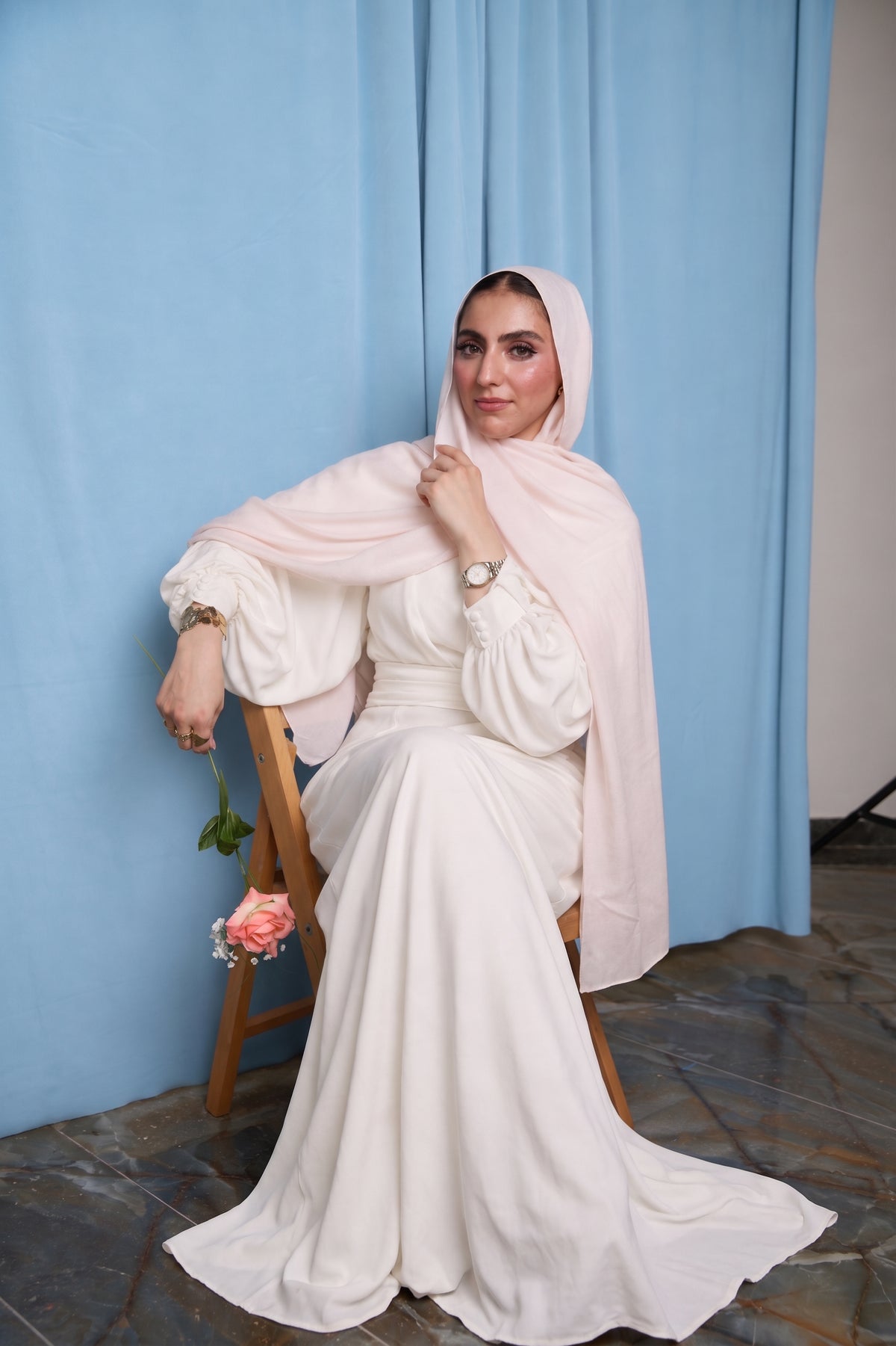 Soft Blush Modal Elegance Scarf