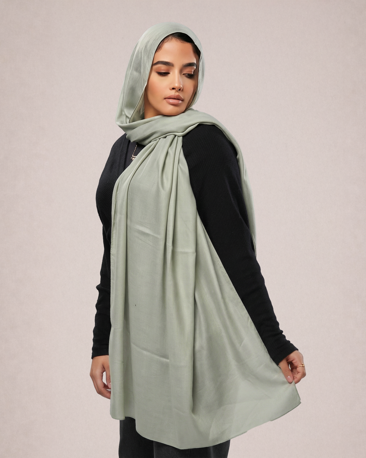 Cotton Modal Hijab - Pale Mint