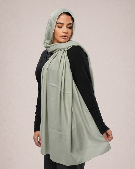 Cotton Modal Hijab - Pale Mint