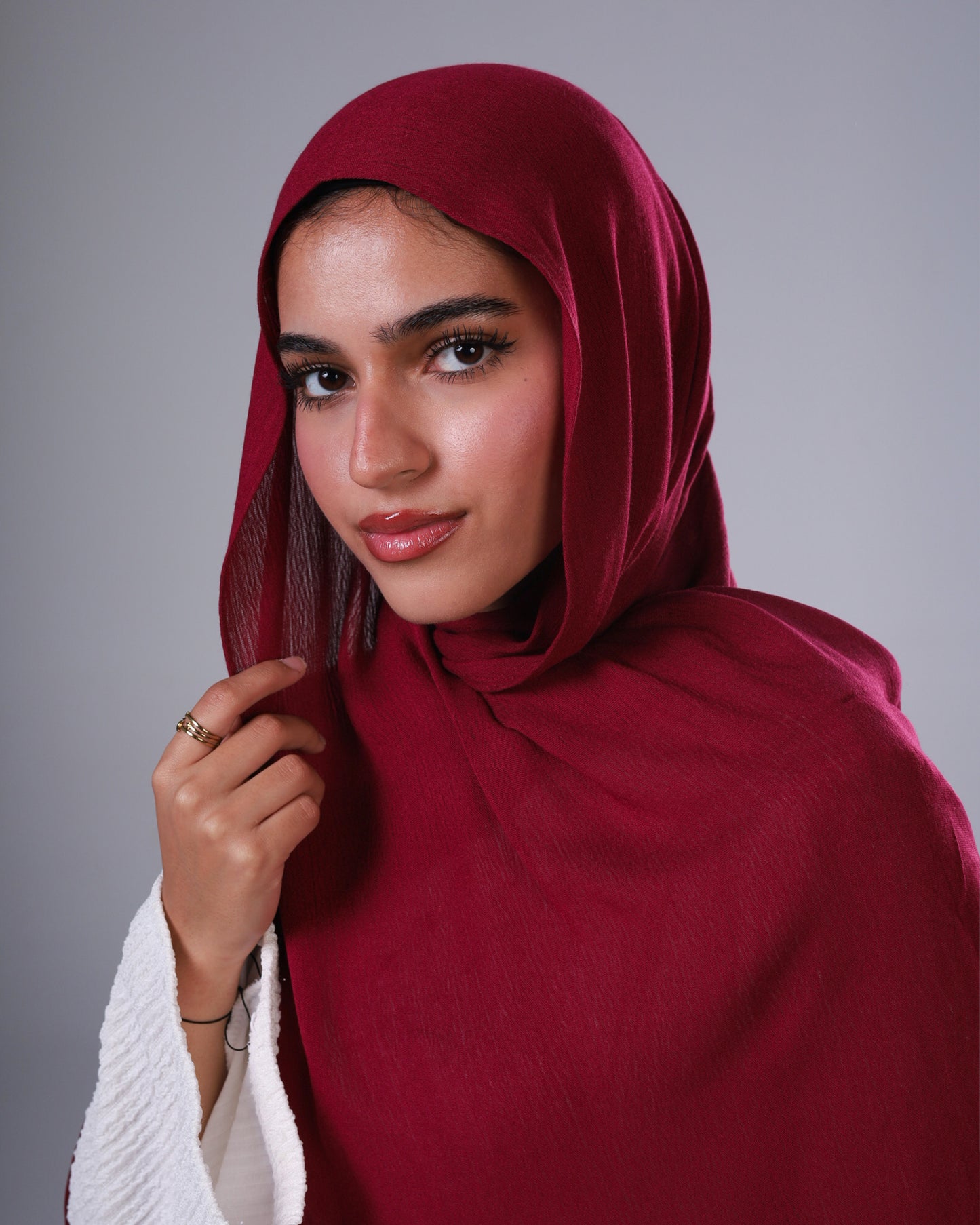 Cotton Sponge Modal - Burgundy