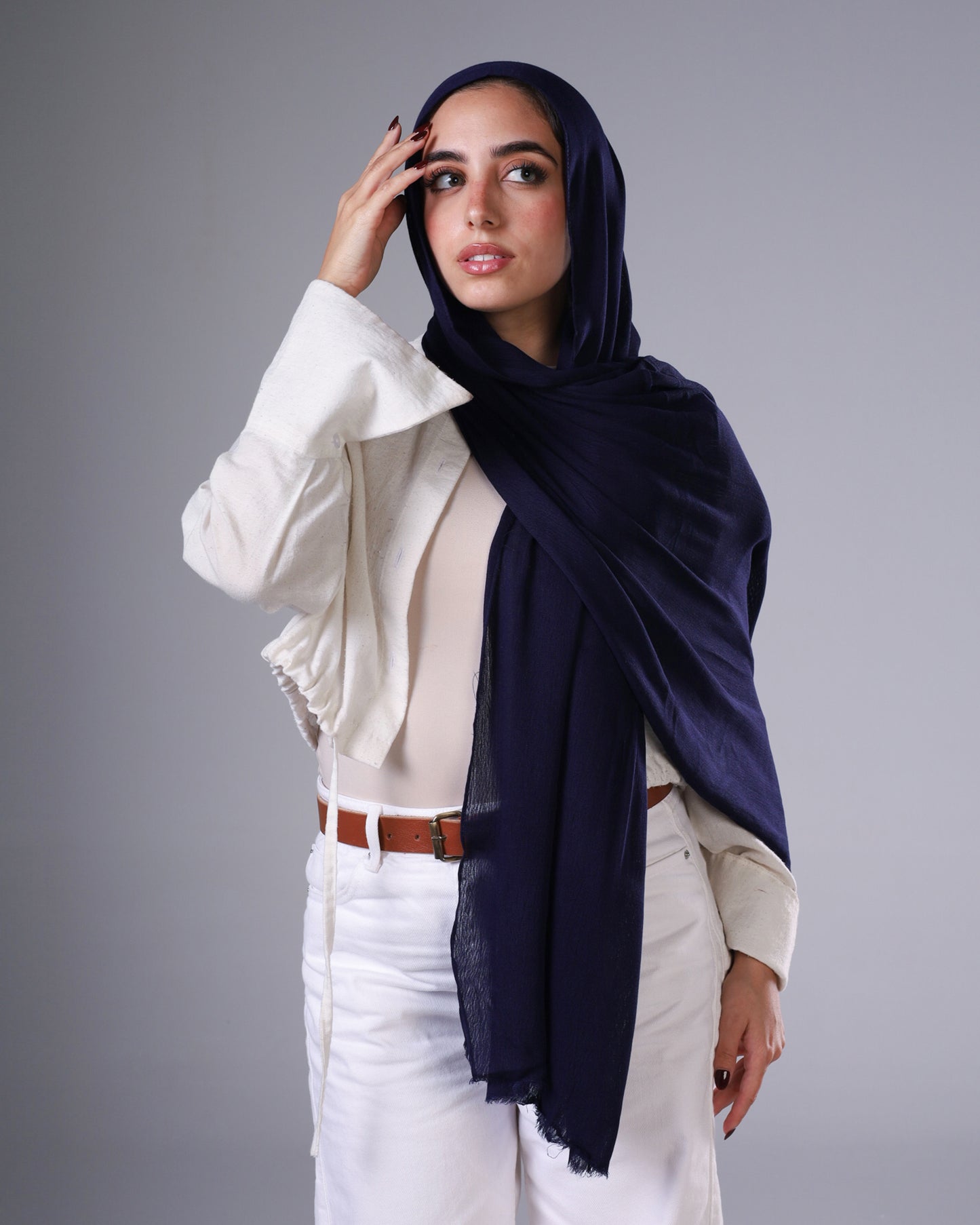 Cotton Sponge Modal - Navy