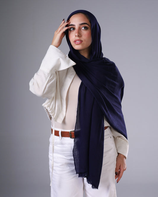 Cotton Sponge Modal - Navy