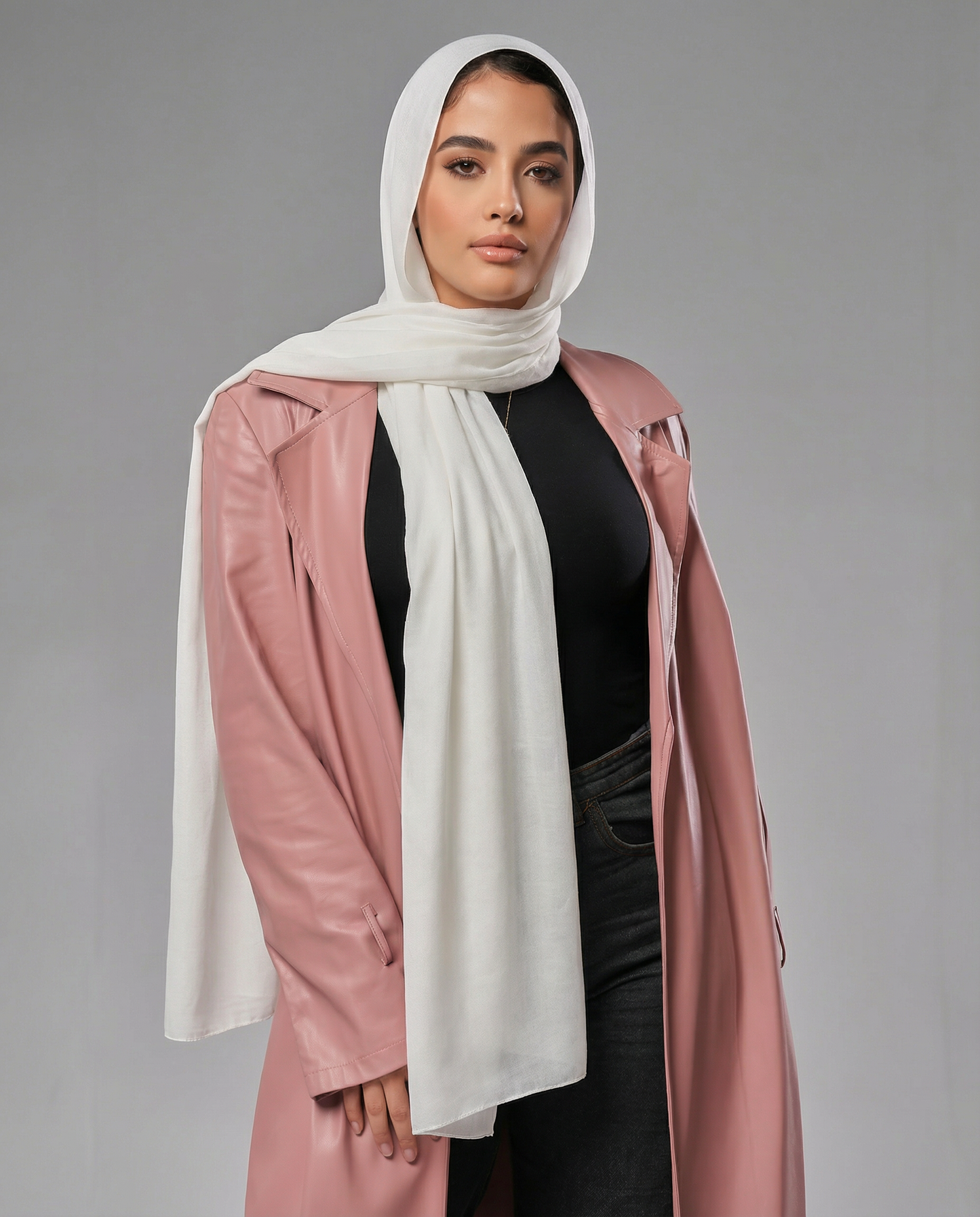 Cotton Modal Hijab - Off White
