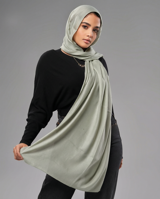 Cotton Modal Hijab - Pale Mint