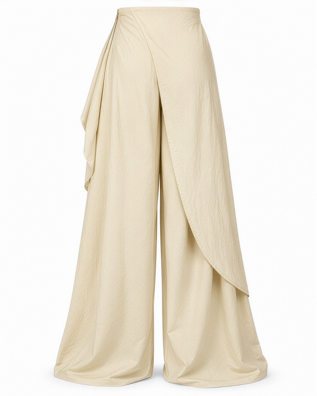 Wrap Wide-Leg Pants