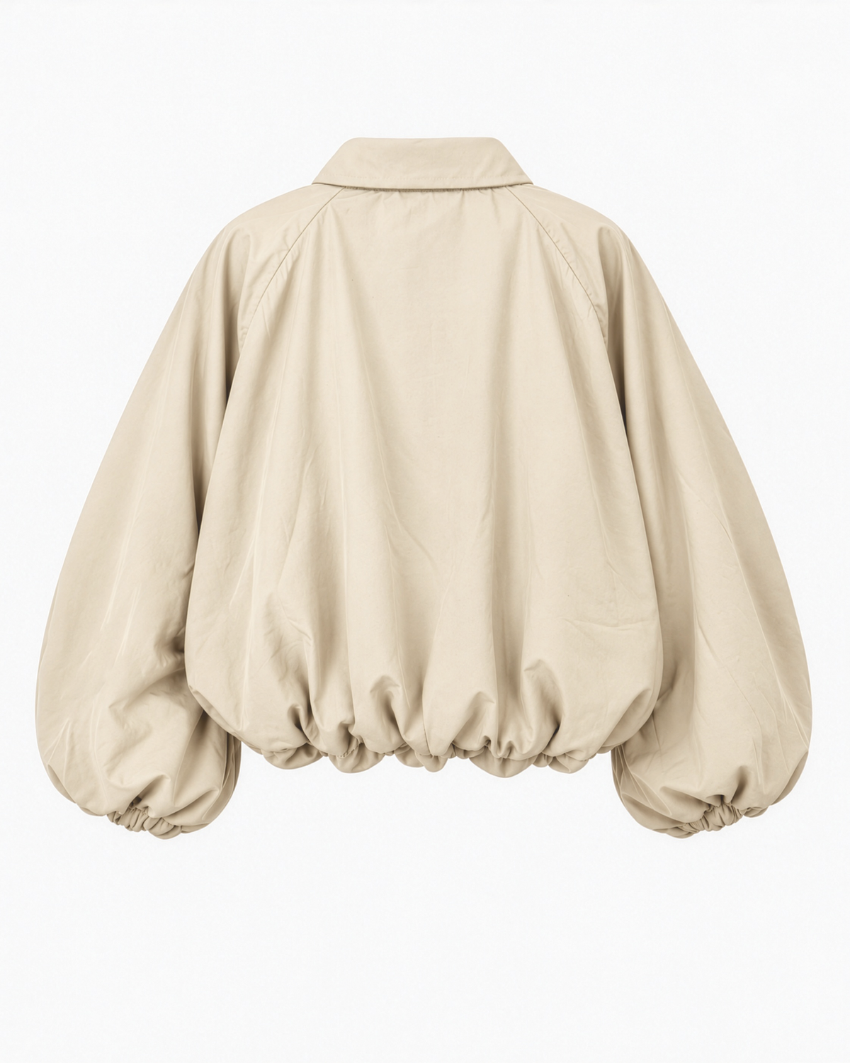 Cropped Balloon Sleeve Jacket