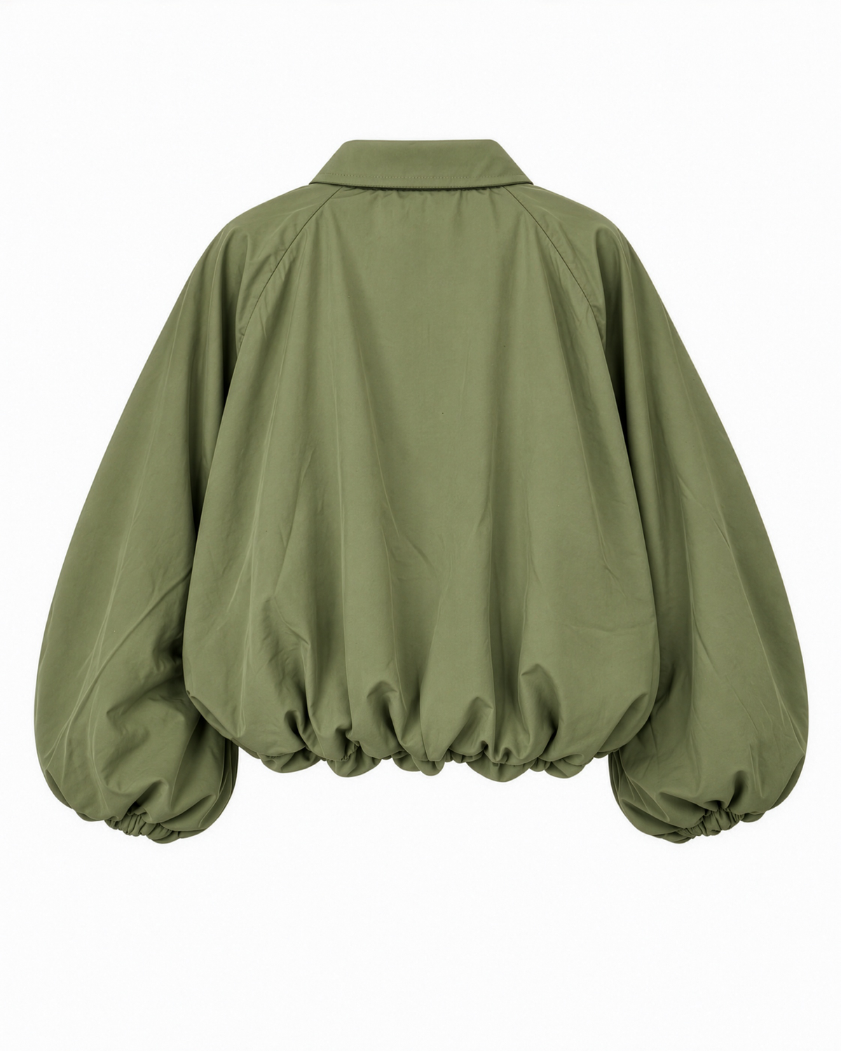 Cropped Balloon Sleeve Jacket
