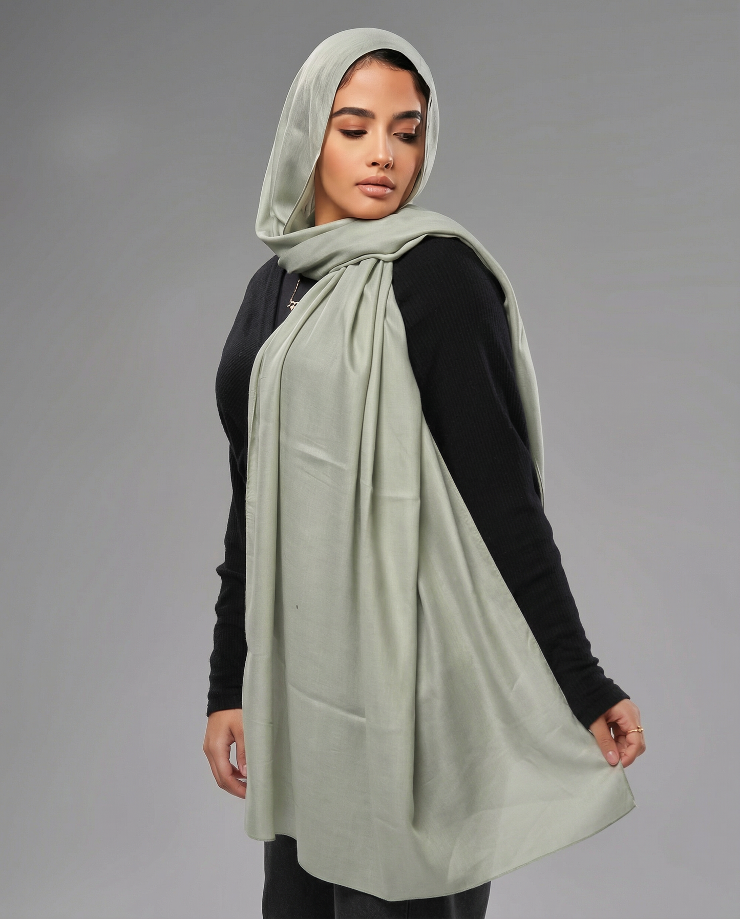 Cotton Modal Hijab - Pale Mint
