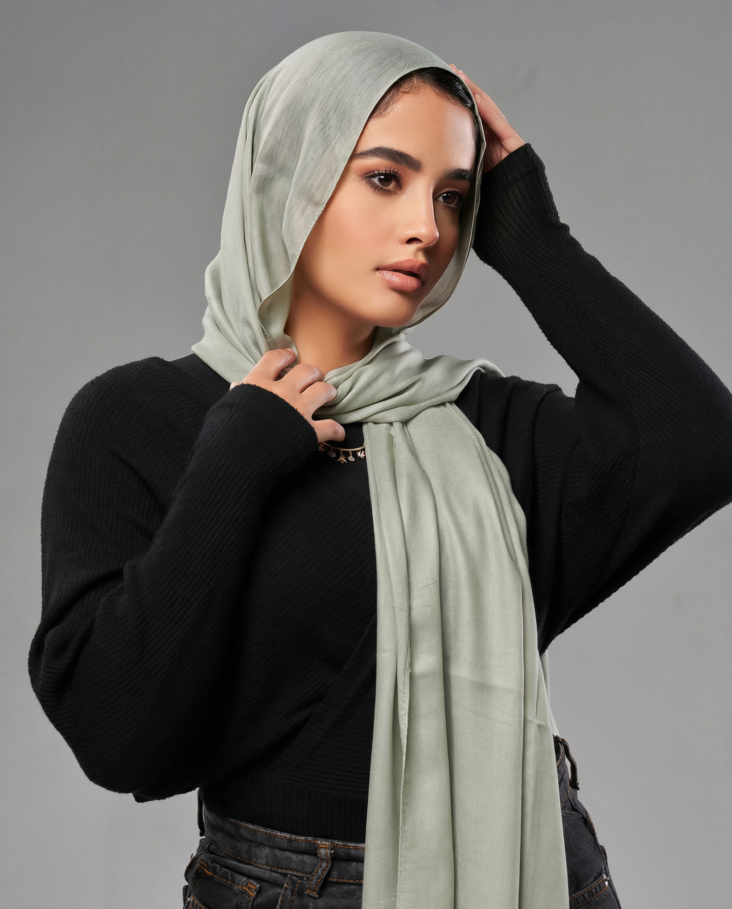 Cotton Modal Hijab - Pale Mint