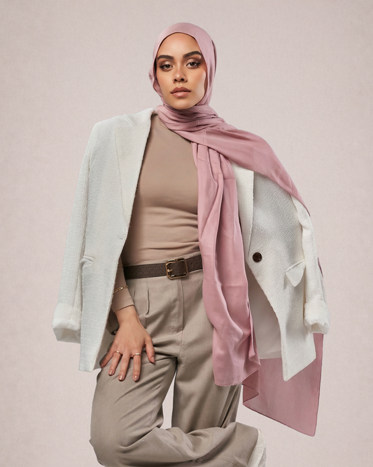 Cotton Modal Hijab - Modest Nut