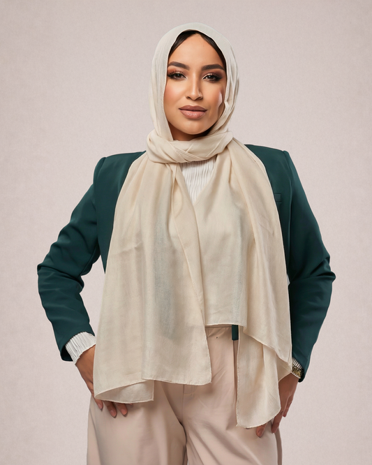 Cotton Modal Hijab - Beige