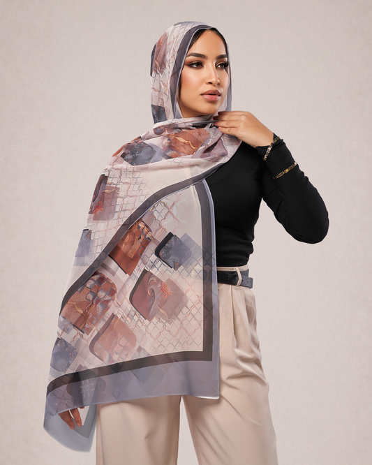 Printed Chiffon Hijab