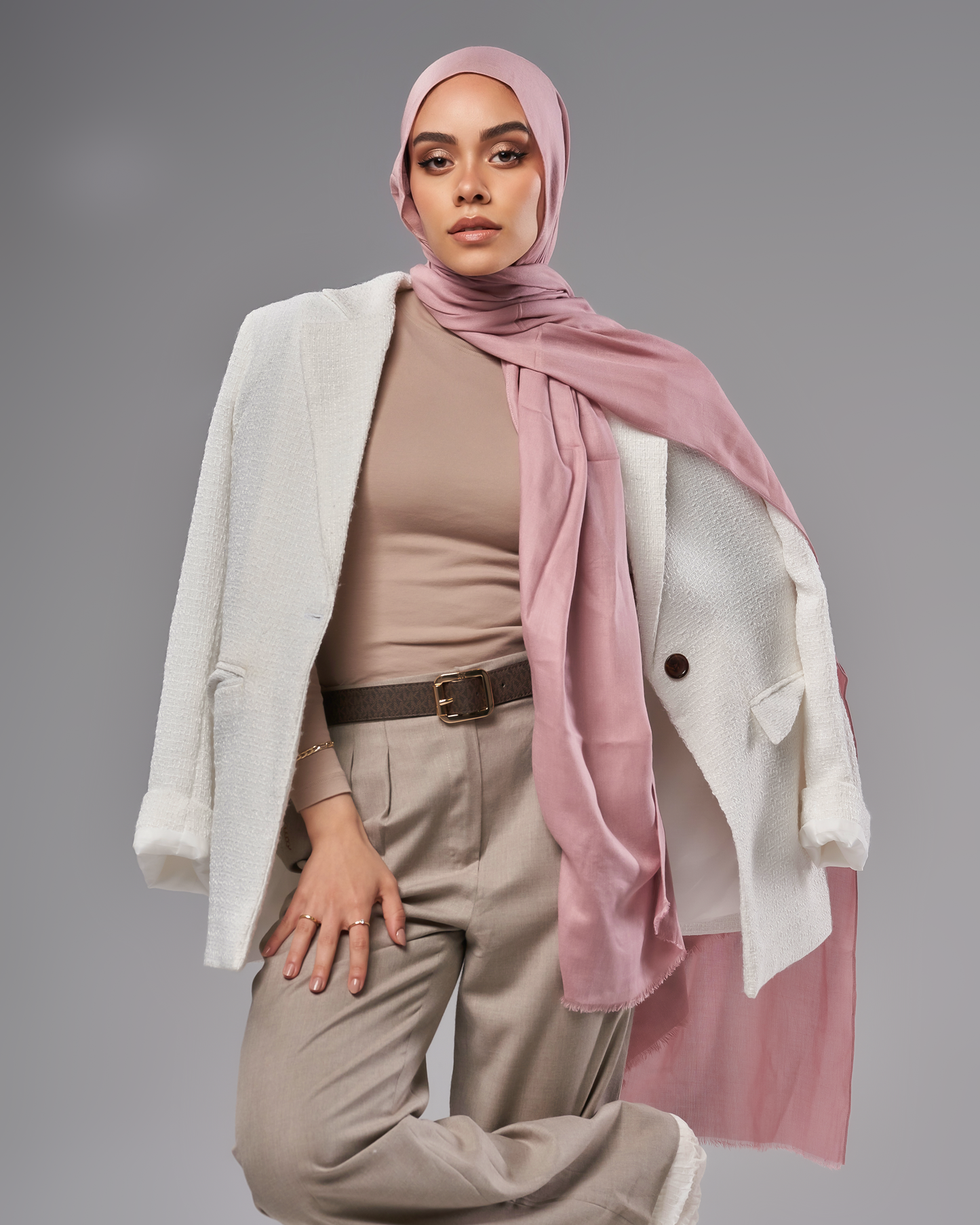 Cotton Modal Hijab - Modest Nut