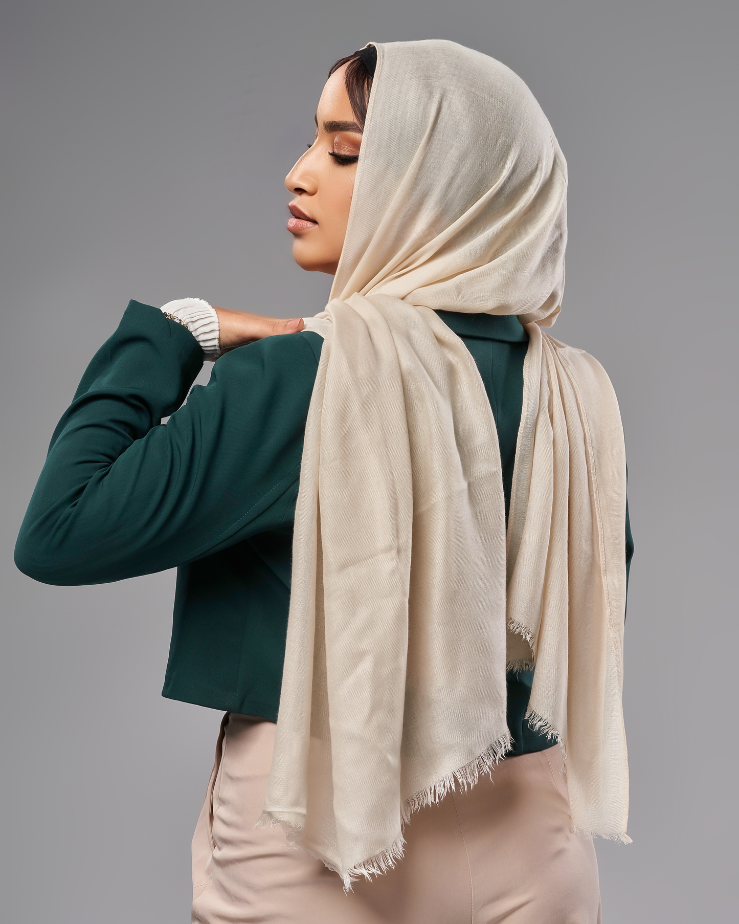 Cotton Modal Hijab - Beige
