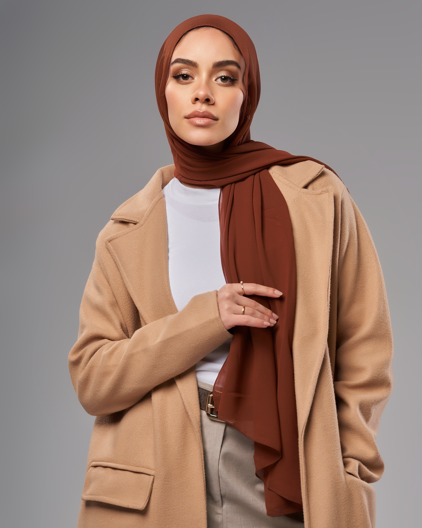 Everyday Chiffon Hijab - Cocoa