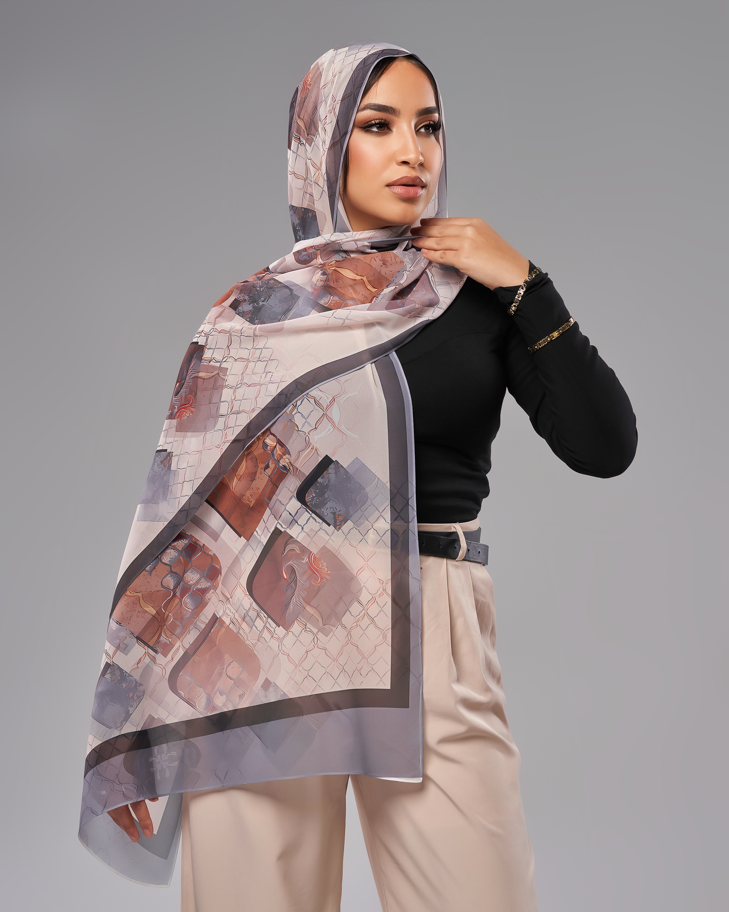 Printed Chiffon Hijab