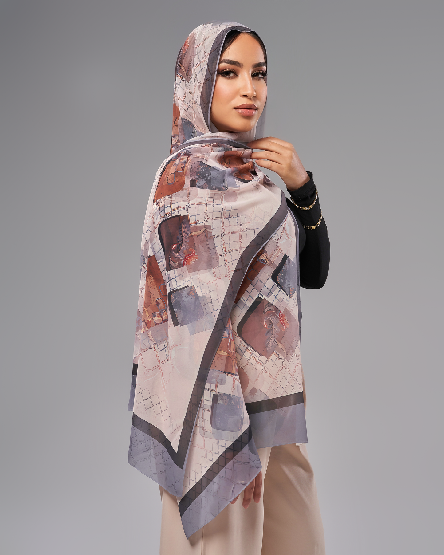 Printed Chiffon Hijab