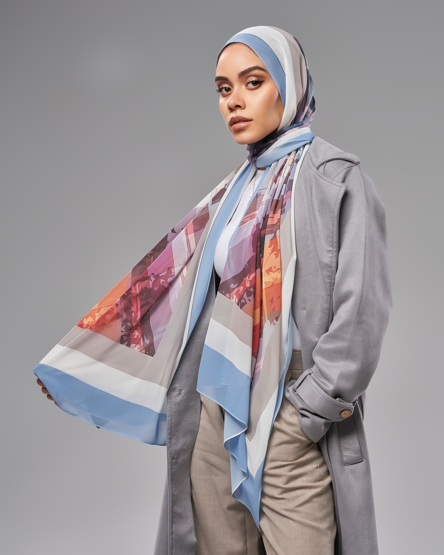 Printed Chiffon Hijab