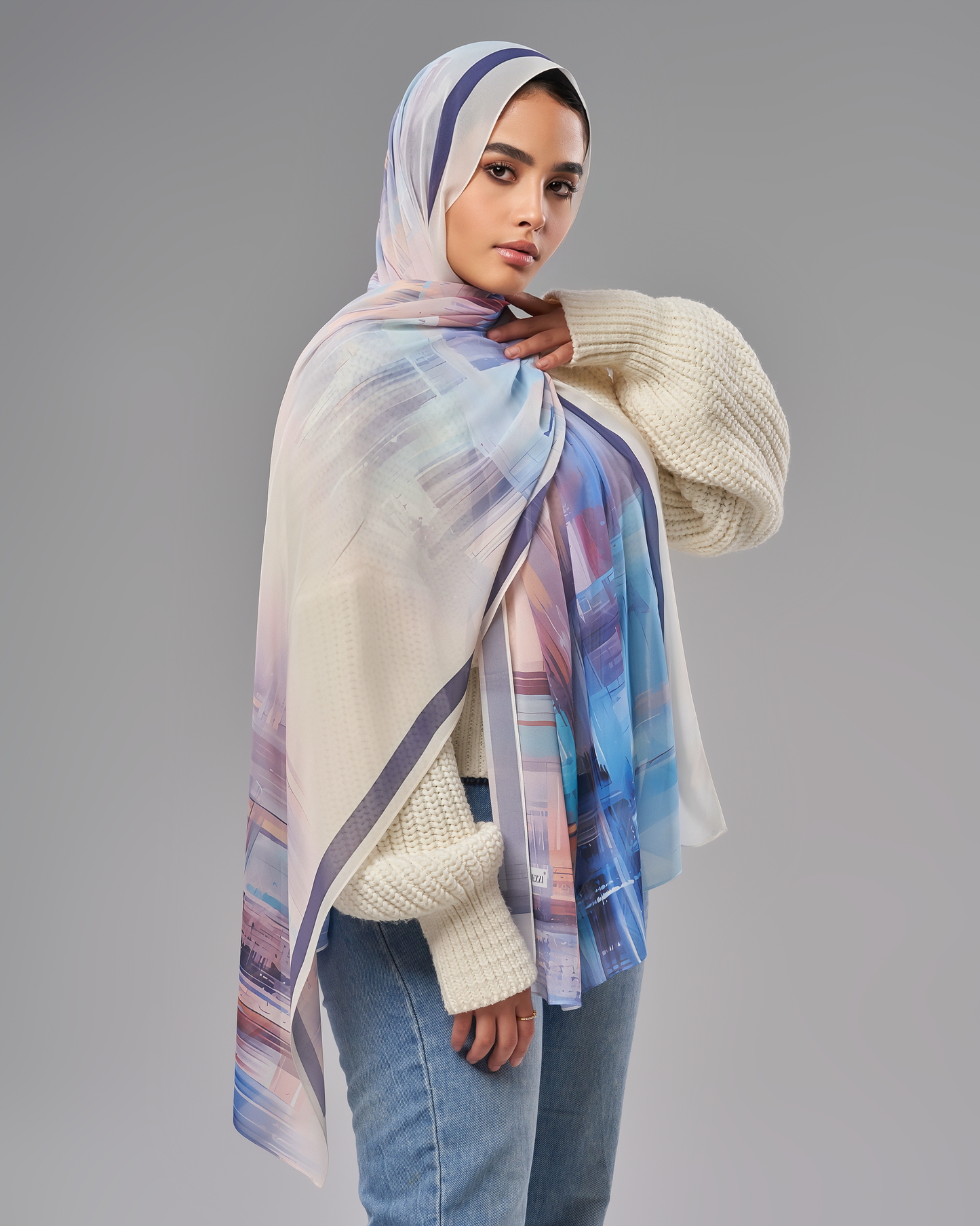 Printed Chiffon Hijab