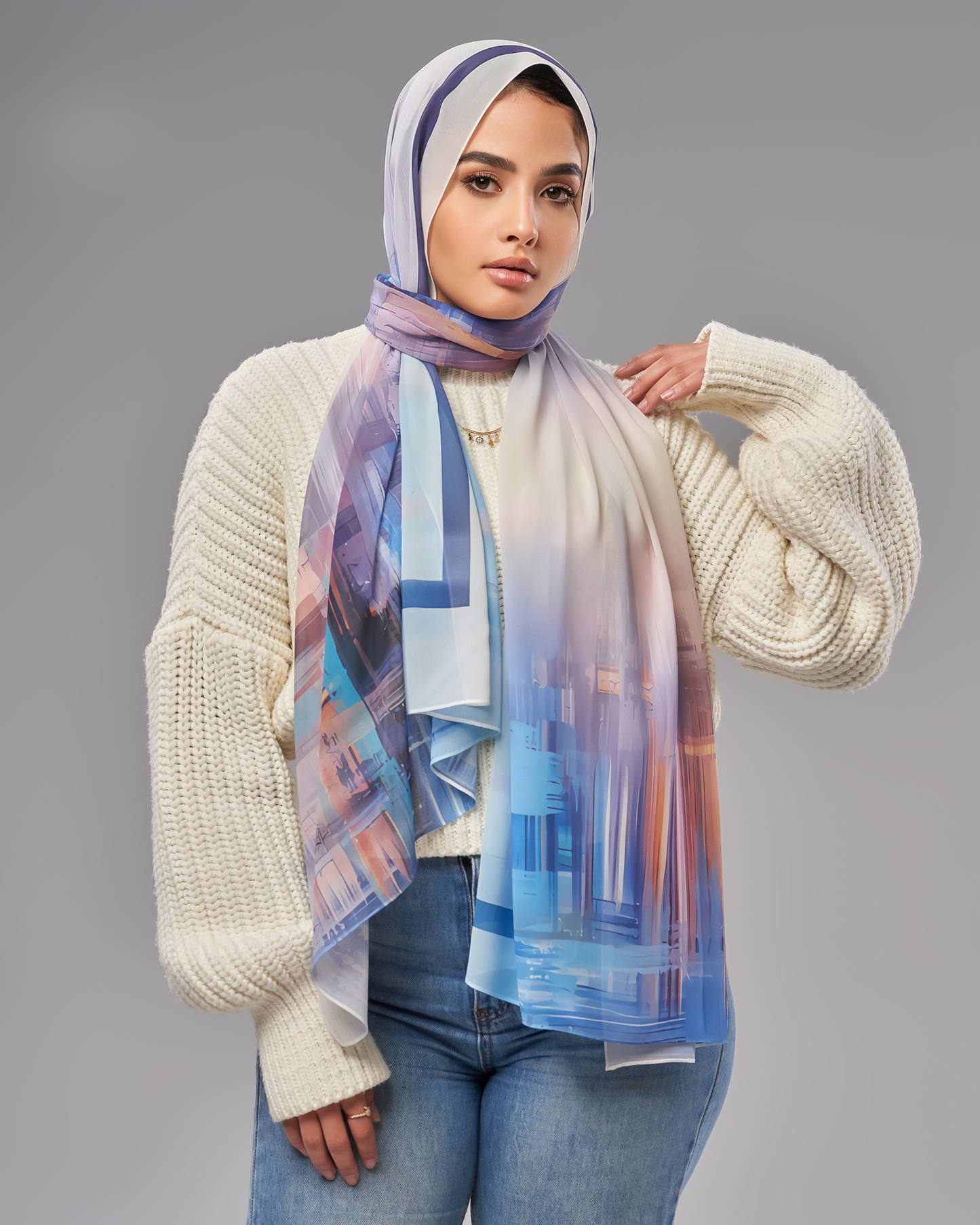 Printed Chiffon Hijab