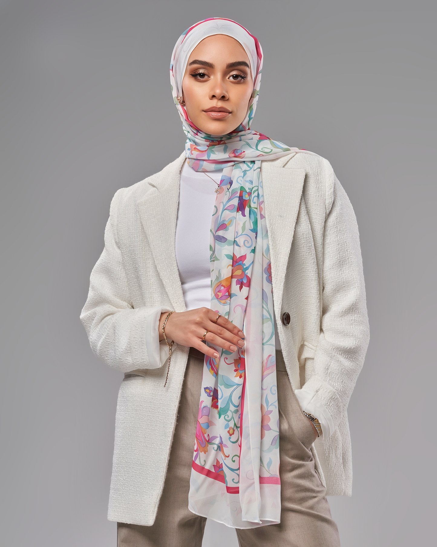 Printed Chiffon Hijab