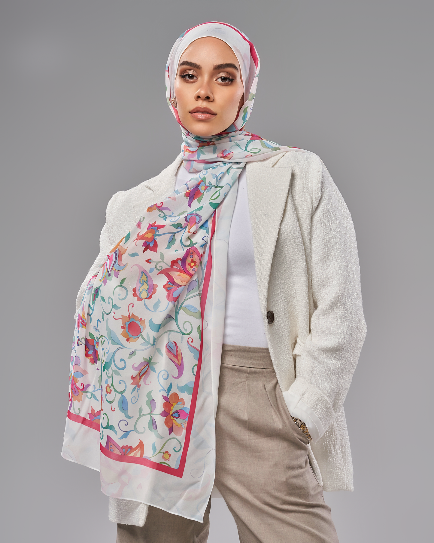 Printed Chiffon Hijab
