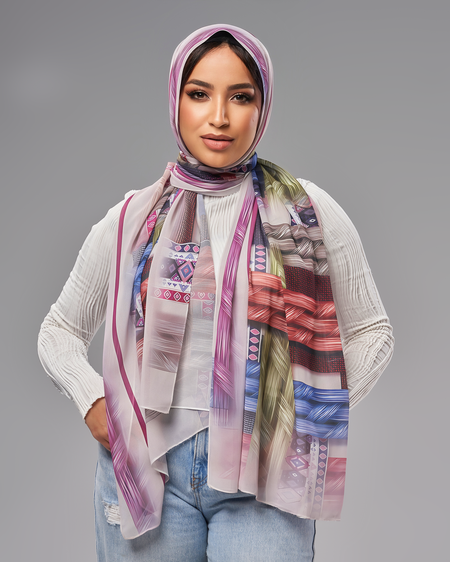 Printed Chiffon Hijab
