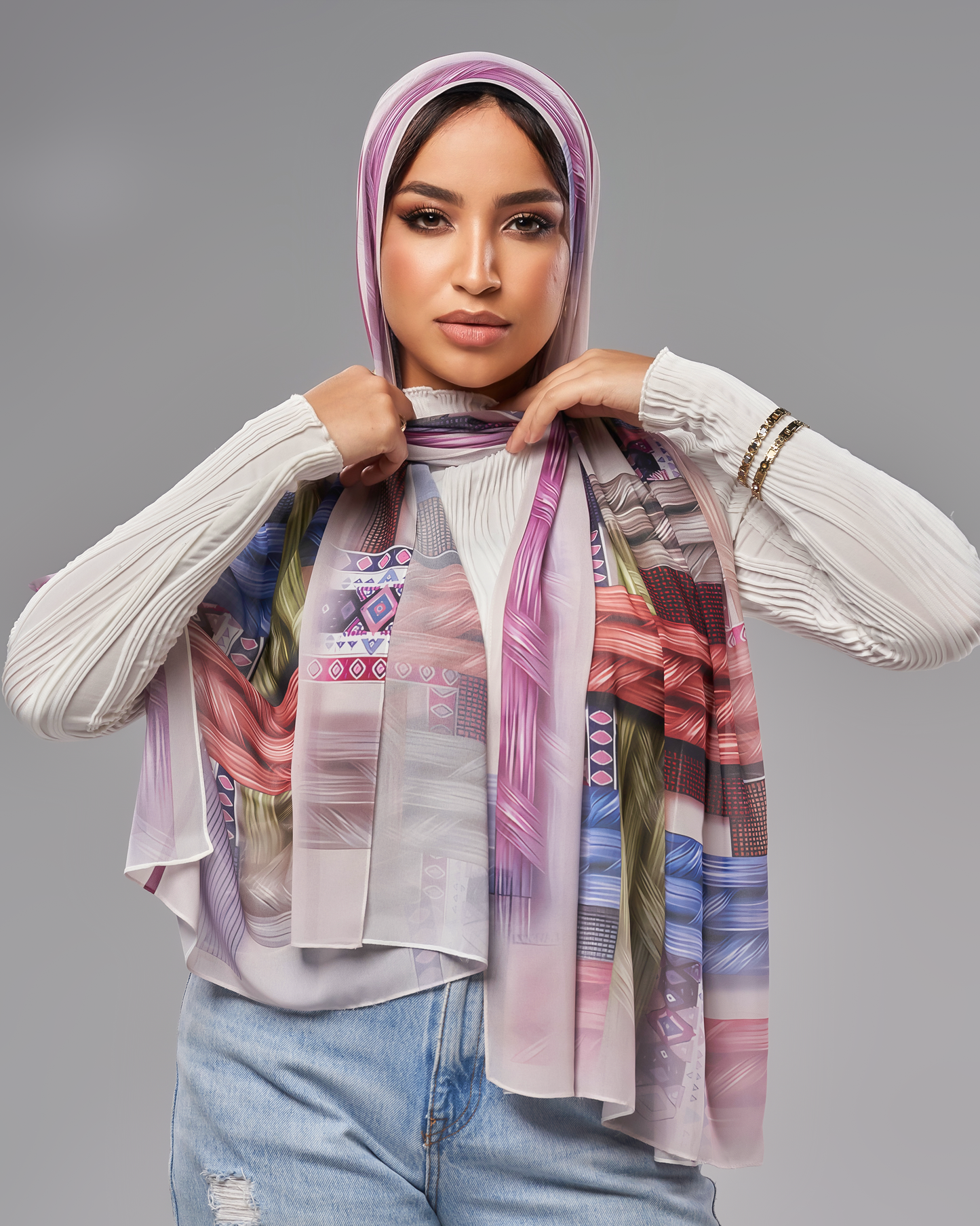 Printed Chiffon Hijab