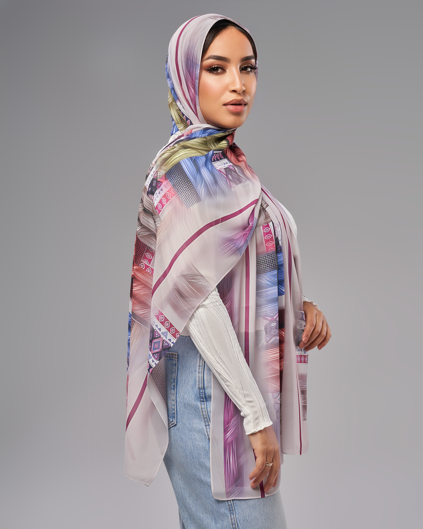 Printed Chiffon Hijab