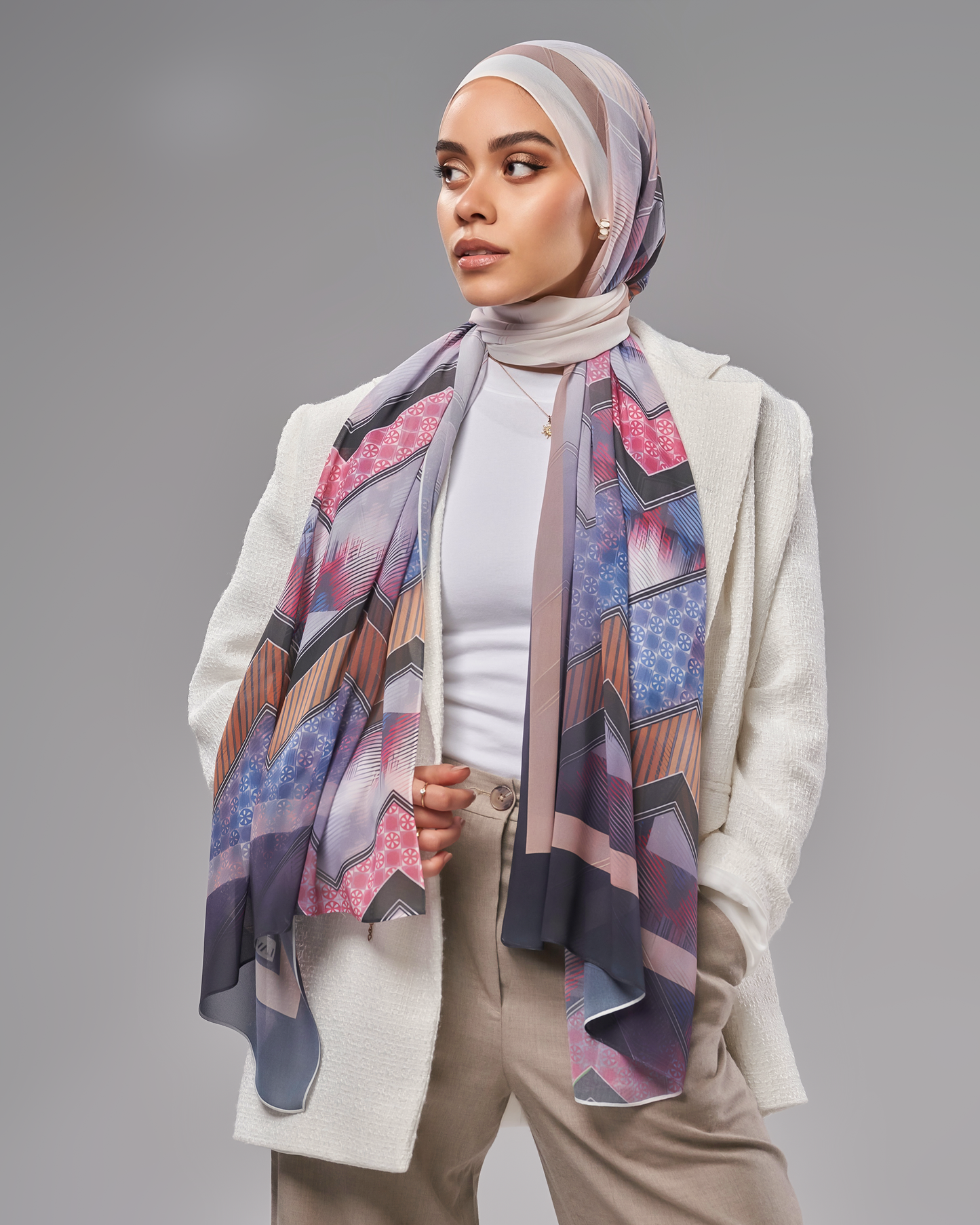 Printed Chiffon Hijab