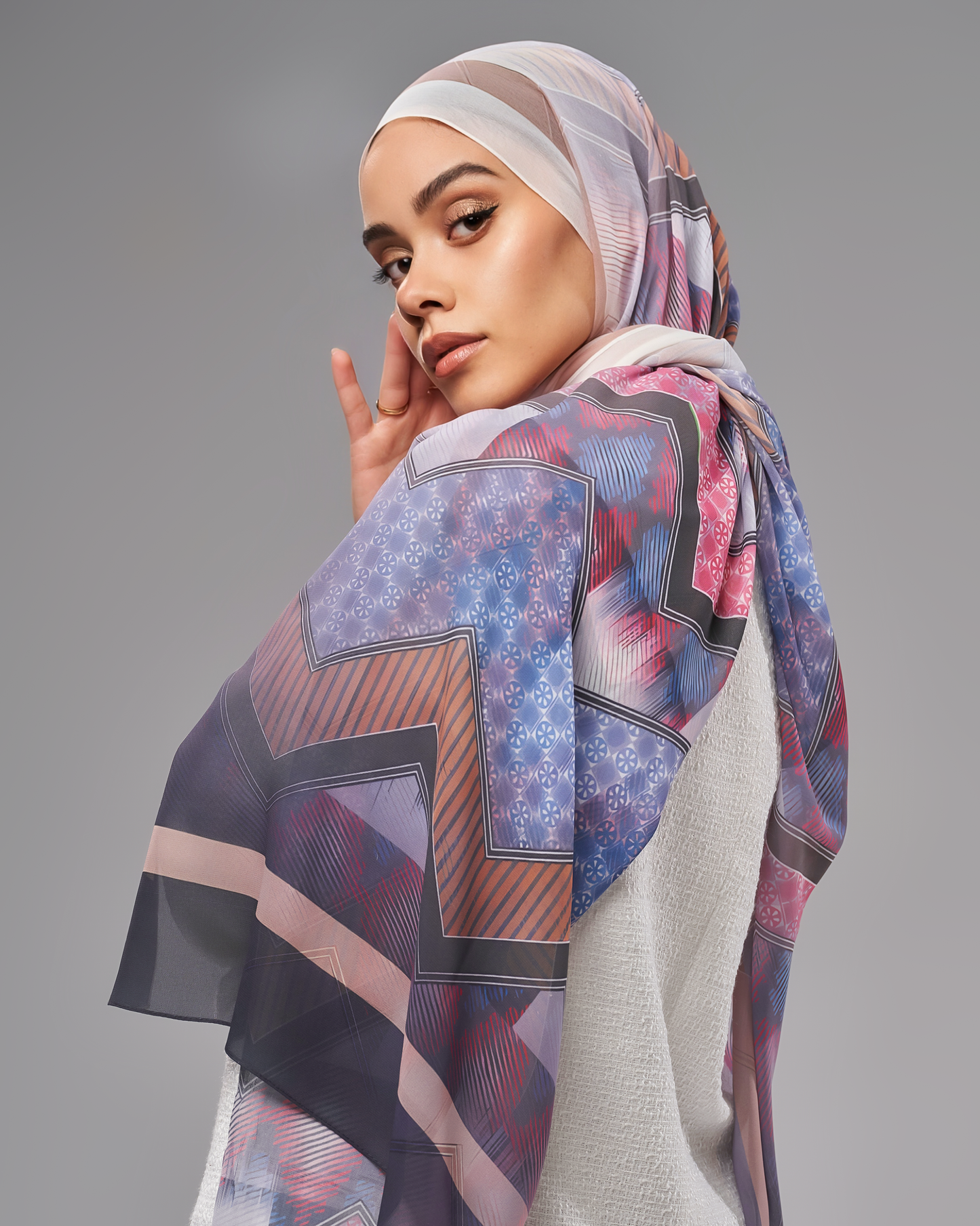 Printed Chiffon Hijab