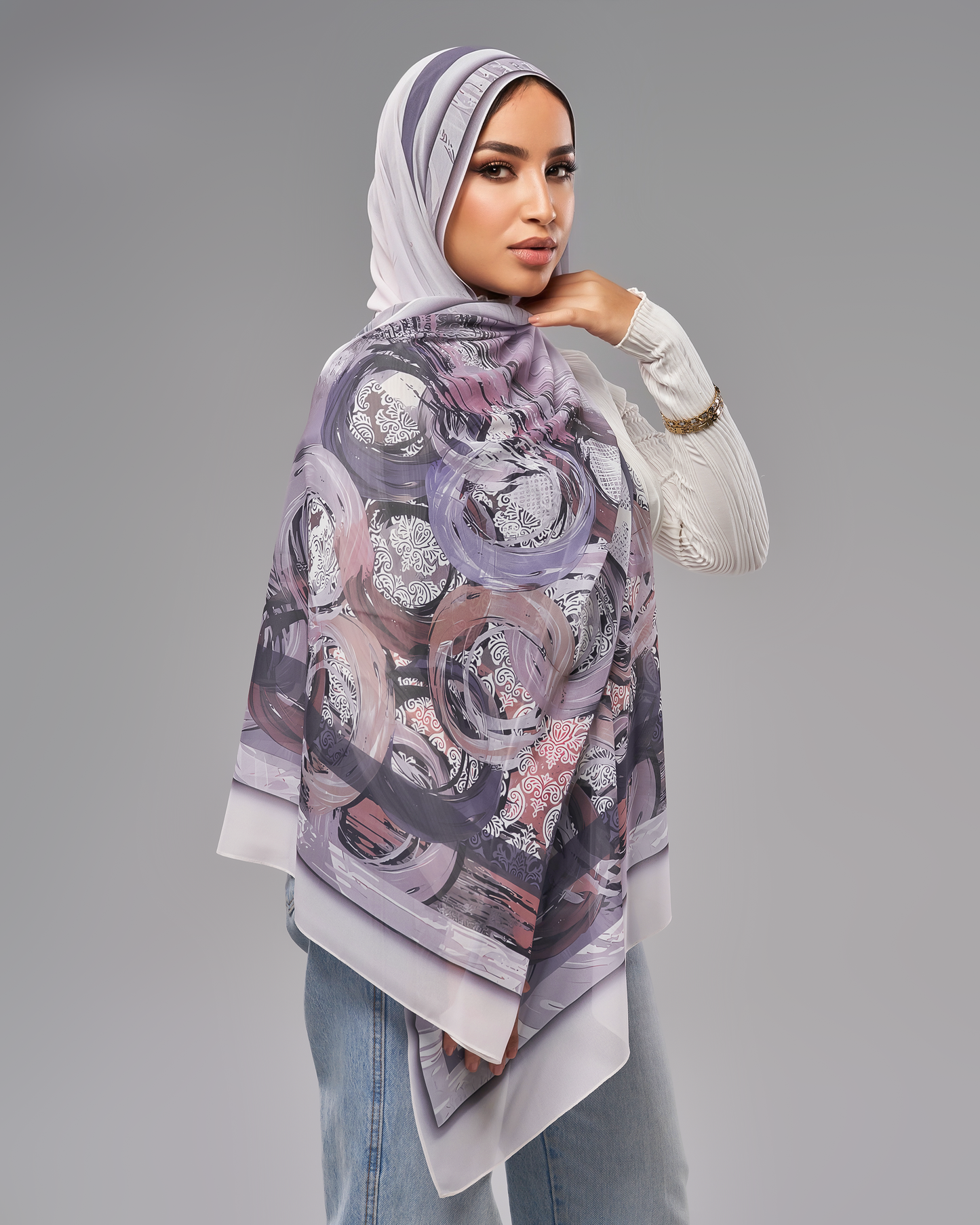 Printed Chiffon Hijab