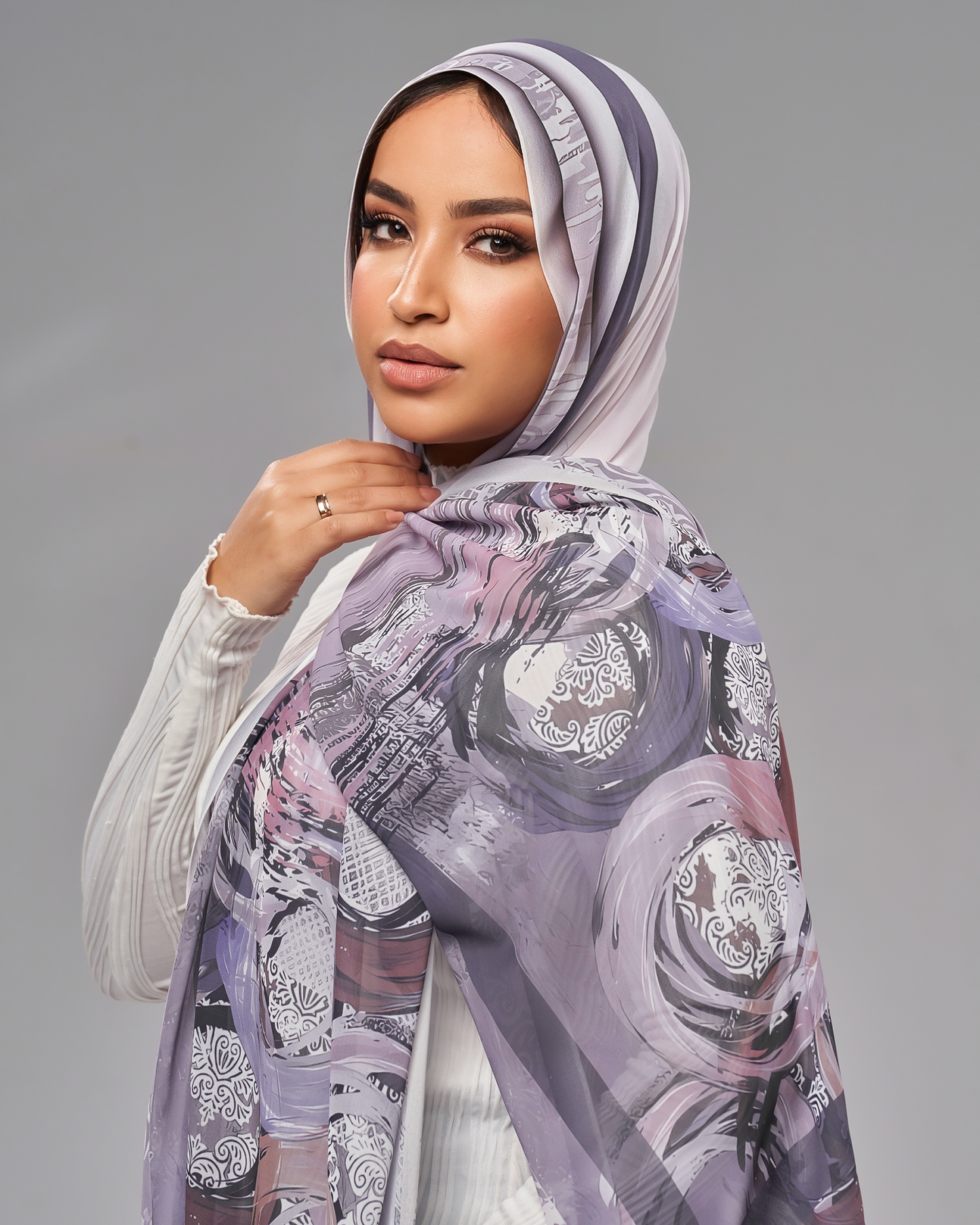Printed Chiffon Hijab