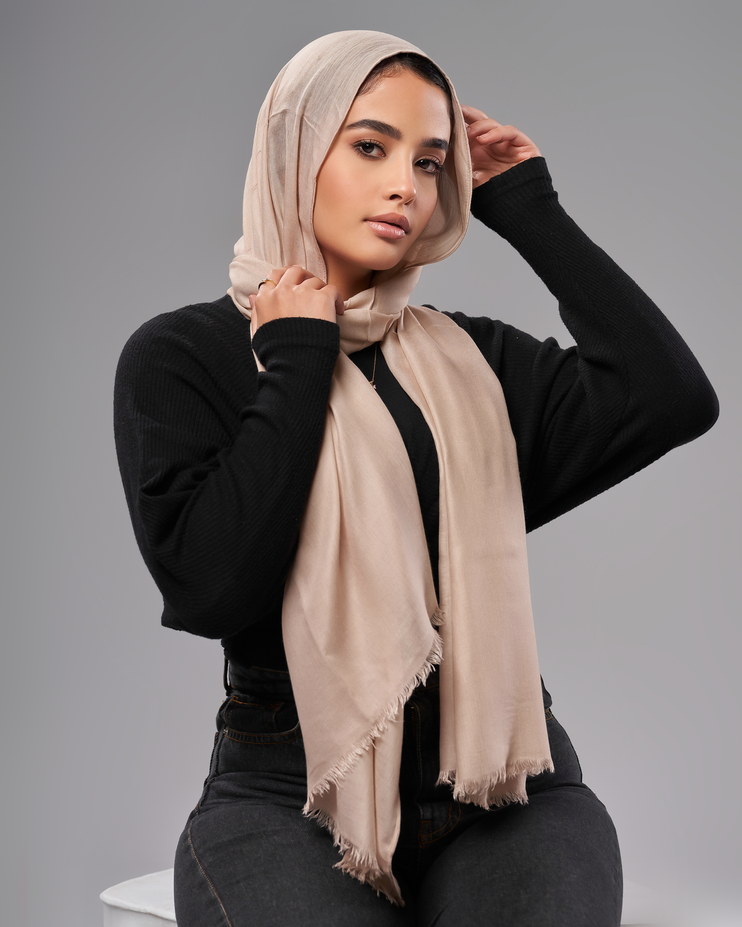 Cotton Modal Hijab - Dusty Mauve