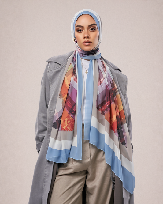 Printed Chiffon Hijab
