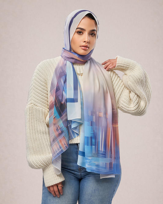 Printed Chiffon Hijab