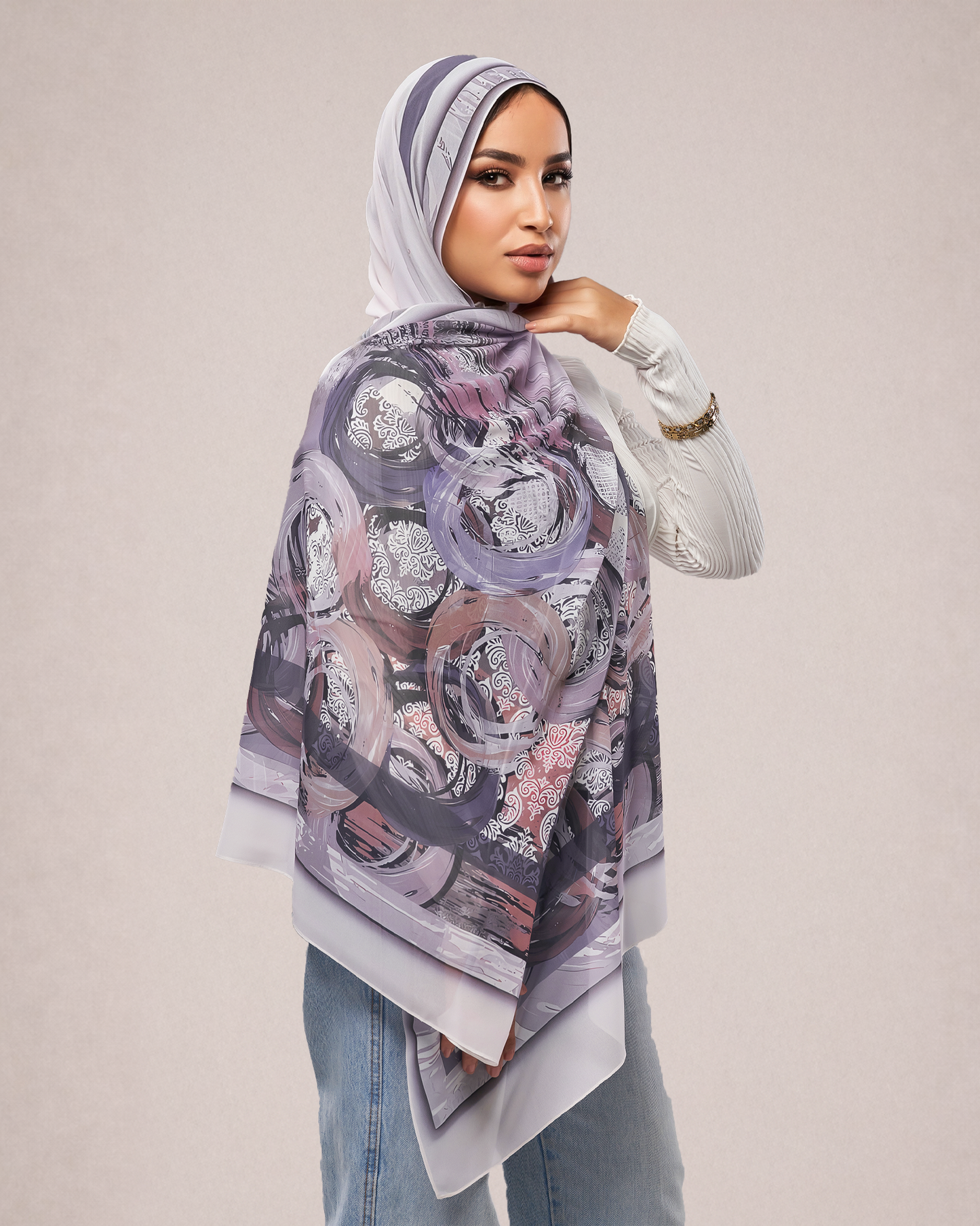 Printed Chiffon Hijab