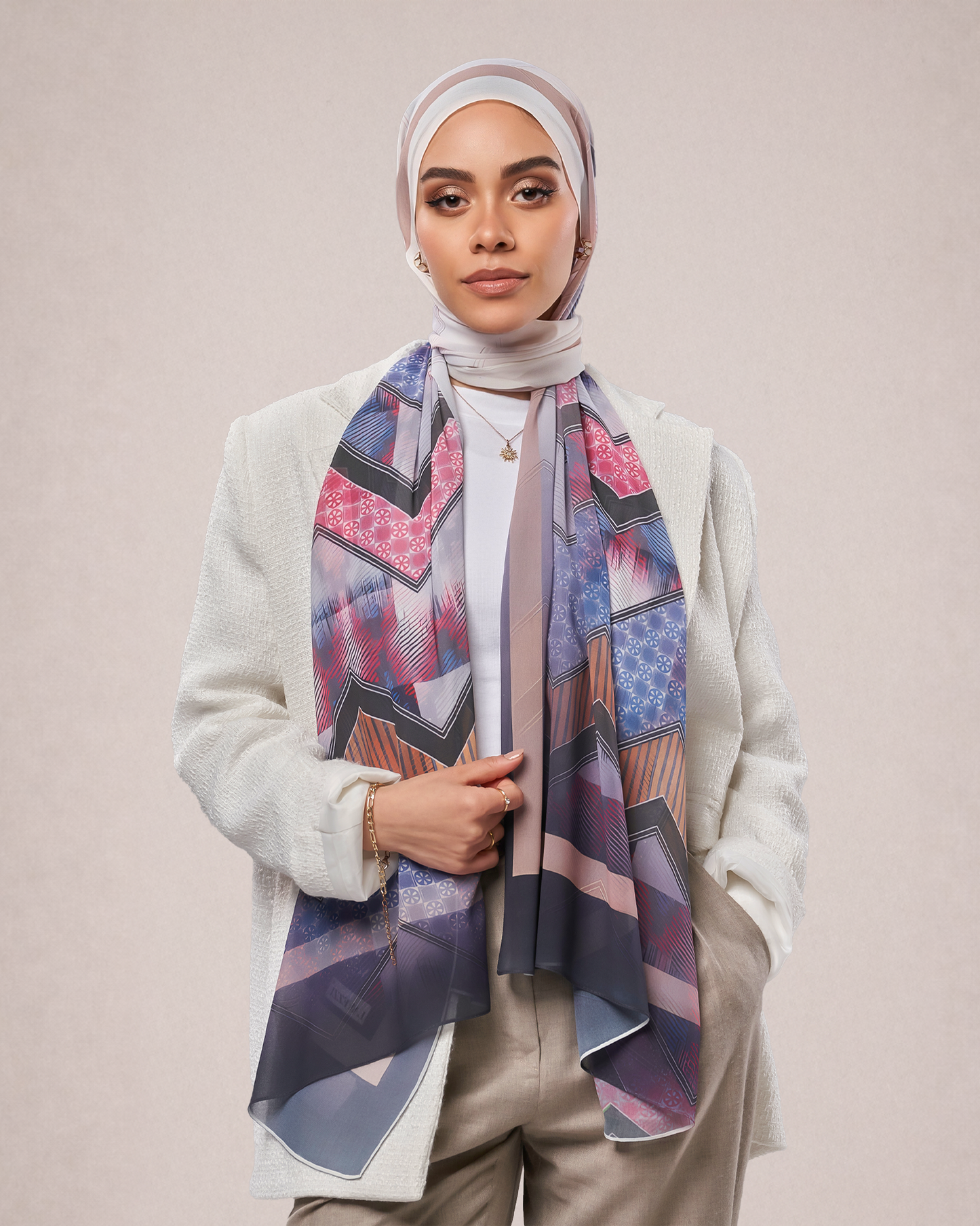 Printed Chiffon Hijab