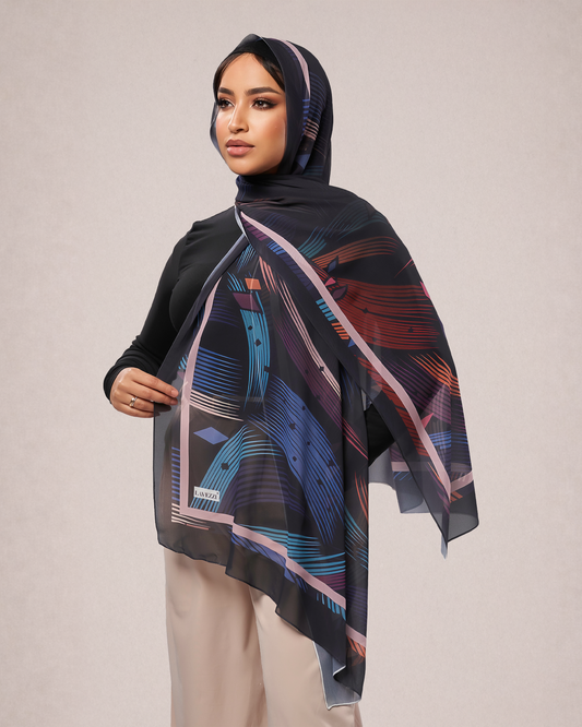Printed Chiffon Hijab